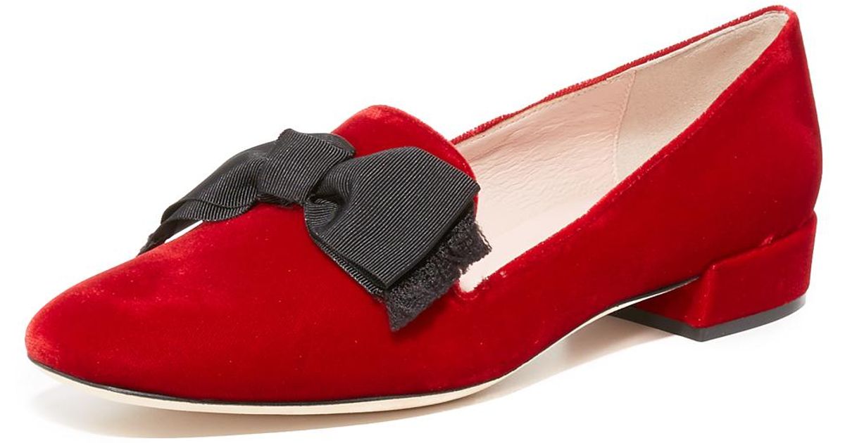 kate spade velvet flats